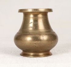 Elegant Brown Handmade Holy Water Pot Lota Made of Brass
