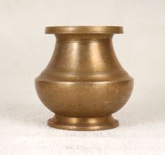 Finest Brown Finish Brass Holy Water Pot from South In
