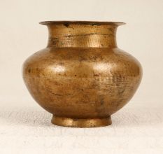 Traditional Brown Handcrafted Water Pot Lota for Decor