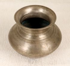 Grey Finish Handmade Holy Water Pot Made of Brass
