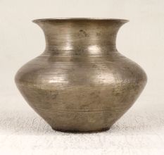 Grey Finish Handmade Holy Water Pot Made of Brass