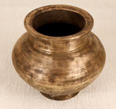 Antique Finish Traditional Brass Holy Water Pot for Rituals