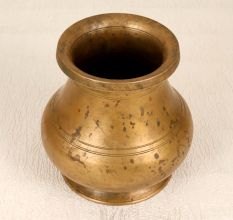 South Indian Traditional Brass Holy Water Pot for Prayer Room