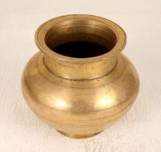 Finest Brass Holy Water Pot Lota for Auspicious Occasions