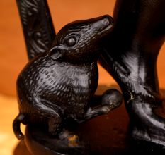 Dark Finish Dancing Lord Ganesha Brass Statue for Prayer Room