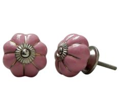 Pink Melon Ceramic Knob