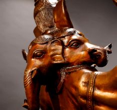 Standing Handmade Lord Ganesha Brass Statue for Home Decor