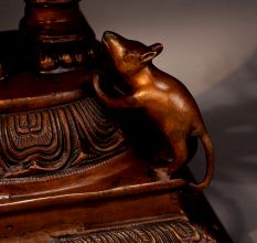 Standing Handmade Lord Ganesha Brass Statue for Home Decor