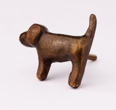 Decorative Modern Antique Puppy Iron Wall Hooks-3 Pieces