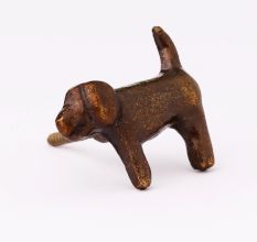Decorative Modern Antique Puppy Iron Wall Hooks-3 Pieces