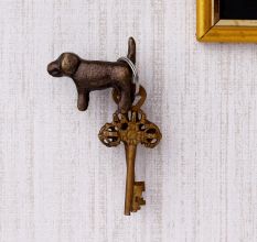 Decorative Modern Antique Puppy Iron Wall Hooks-3 Pieces