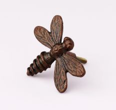 Modern Handmade Antique Honey Bee Iron Wall Hooks-3 Pieces