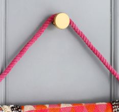 Modern Round Brass Wall Hooks In Golden Color