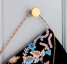 Modern Round Brass Wall Hooks In Golden Color