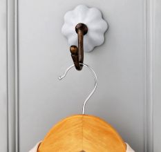 6 Pieces Modern Multicolor Melon Ceramic Wall Hooks