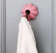 6 Pieces Modern Multicolor Melon Ceramic Wall Hooks