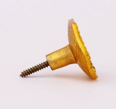 Modern Antique Golden Aluminium Wall Hooks-3 Pieces