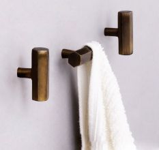 Modern Antique Hexa Gilli Iron Wall Hooks-3 Pieces