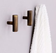 Modern Antique Hexa Gilli Iron Wall Hooks-3 Pieces