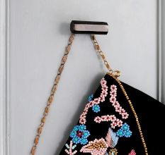 Modern Grey Hexa Gilli Iron Wall Hooks-3 Pieces