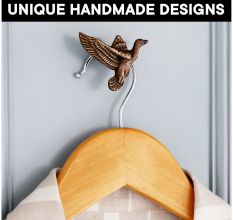 Handmade Modern Antique Iron Eagle Wall Hooks- 3 Pieces