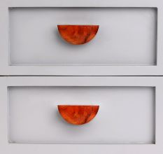 Handmade Modern Natural Wooden Door Small Handles Pack of 2 Pieces (3 Inch)