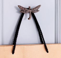 Handmade Modern Antique Dragonfly Iron Wall Hooks Pack of 3 Pieces