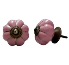 Pink Melon Ceramic Knob