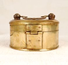 Antique Brown Handmade Jewelry Box Made of Finest Brass