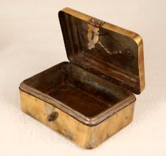 Indian Handcrafted Brass Jewelry Box for Vintage Collection