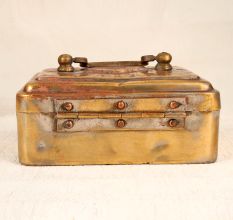 Indian Handcrafted Brass Jewelry Box for Vintage Collection