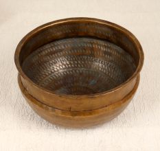 Vintage Brown Handmade Holy Pot Made of Finest Brass