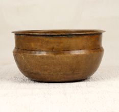 Vintage Brown Handmade Holy Pot Made of Finest Brass