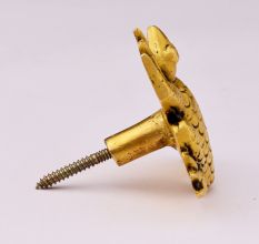Modern Brass Frog Wall Hook In Golden