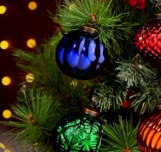 Decorative Multicolor Set of 6 Pieces Christmas Ornament