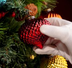 Decorative Multicolor Set of 6 Pieces Christmas Ornament