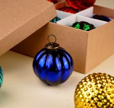 Decorative Multicolor Set of 6 Pieces Christmas Ornament