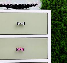 Modern Multicolor Iron Bow Cabinet Drawer Knob-6 Pieces