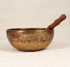 Handmade Finest Bell Metal Meditation Bowl with Wooden Mallet