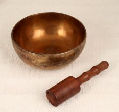Handmade Finest Bell Metal Meditation Bowl with Wooden Mallet