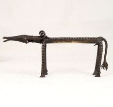 Tribal Art Vintage Brass Ox Statue for Home Decoration