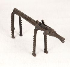 Tribal Art Vintage Brass Ox Statue for Home Decoration