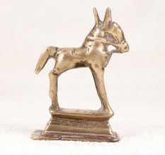Indian Handmade Brass Horse Statue from West India