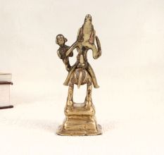 Sturdy Traditional Brass Horse Statue with Rider for Decor