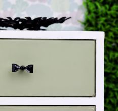 Handcrafted Black Iron Bow Drawer Knob