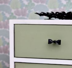 Handcrafted Black Iron Bow Drawer Knob