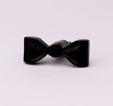 Handcrafted Black Iron Bow Modern Wall Hooks-3 Pieces