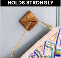 Modern Natural Pyramid Shape Wooden Adheshive Wall Hook