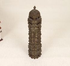 South Indian Brass Long Temple Statue for Home Decor