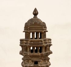 South Indian Brass Long Temple Statue for Home Decor